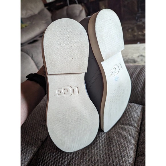 UGG MEN’S Gray Leather Suede Ankle Boots Size 9 S/N 1002389 - Picture 6 of 6